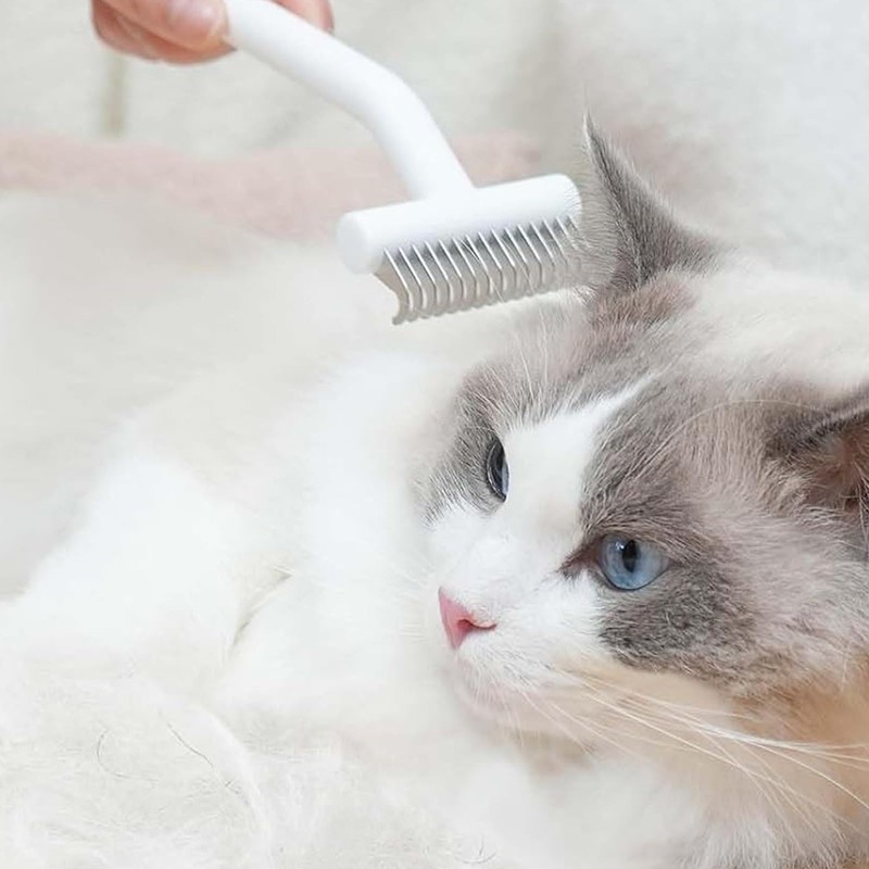Cat Dog Comb for Short Haired Cats Dogs, Painless Cat