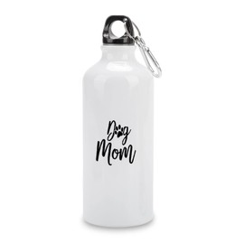 VEHFA Travel Sports Water Bottles Dog Mom Funny Quotes Aluminum Water Bottle with Carabiner Clip & Sport Top, 20 Oz