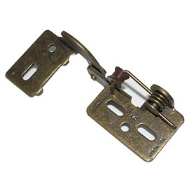 1/2" Overlay Self Closing Knife Hinge for 5/8"+ Thick Doors