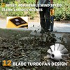MOK Leaf Blower Cordless,650CFM/170MPH Brushless Motor Electric Cordless Leaf Blower