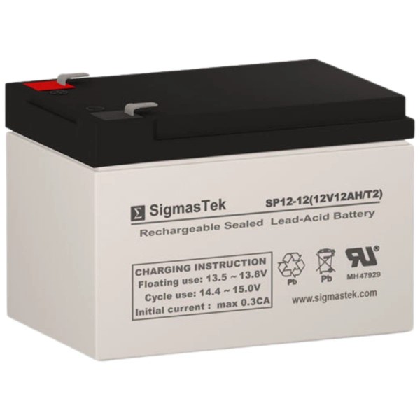 SigmasTek SP12-12 (T2) Rechargeable SLA Battery for APC BACK-UPS ES