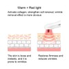 Ultrasonic Handheld Red Blue Light Vibration Anti Aging Facial Soothing