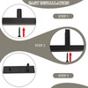ZJRUI 2 Pcs Knife Display Stand, Black Countertop Knife Holder,