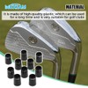 MUXSAM 10pcs .335 Black Golf Tapered Ferrules Compatible for Irons