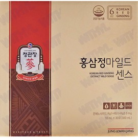 Jeonggwanjang CheongKwanJang Red Ginseng Extract Mild Sense 10ml / 정관장 홍삼정 마일드센스 10ml x 30포 2박스 부모님 엄마선물 홍삼스틱 진세노사이드 직장상사선물