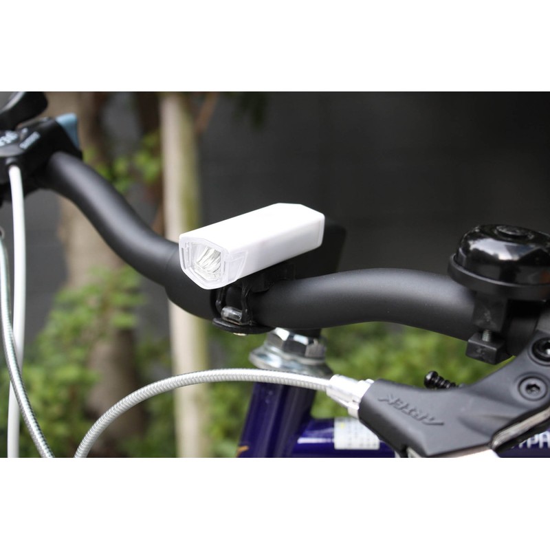 USB充電式 自転車 サイクルLEDライト 300ルーメン 白色 RPL-2255-W 着脱工具不要