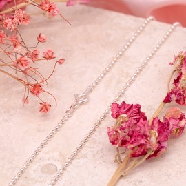 Tuscany Silver Ball Chain Necklace of 46 cm/18-inch