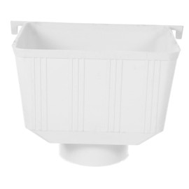 OSALADI Downspout Diverter for Rainwater Collection Easy Install PVC Gutter Adapter Efficient Drainage for Outdoor Use