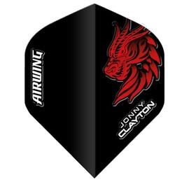 RED DRAGON Airwing Unique Moulded Jonny Clayton Dragon Standard Dart Flights 1 Set Per Pack (3 Dart Flights in total)