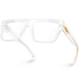 VISOONE Square Full Rim Blue Light Blocking Glasses Large Fashion Computer Multi Colors Eyeglass Frame Women Men ALBA