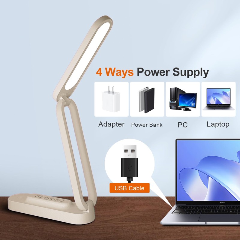 Giryuhd LED Desk Lamp for Office Home & Battery Operated
