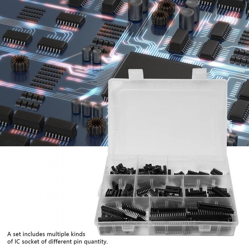 Sockets Solder 122 Pieces IC Socket Adapter Electronic Component Connector