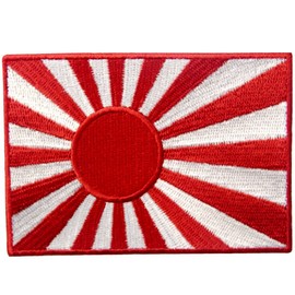 Japan Navy Flag Embroidered Rising Sun Emblem Japanese Kamikaze Iron On Sew On Patch