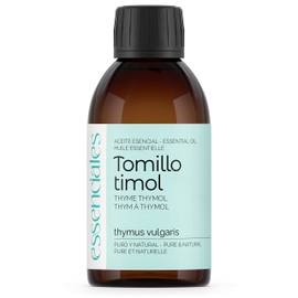 Essenciales - Thyme Essential Oil with Thymol Organic, 100% Pure and with Ecological Certificate, 200 ml | Thymus Vulgaris Essential Oil