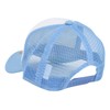 Trucker Foam Peace Sign Rainbow Mesh Snapback - Light Blue