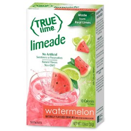 NEW FLAVOR: True Lime | WATERMELON AQUA FRESCA (Pack of 4) 10ct each box. True Lemon | True Citrus NON GMO and NO GLUTEN