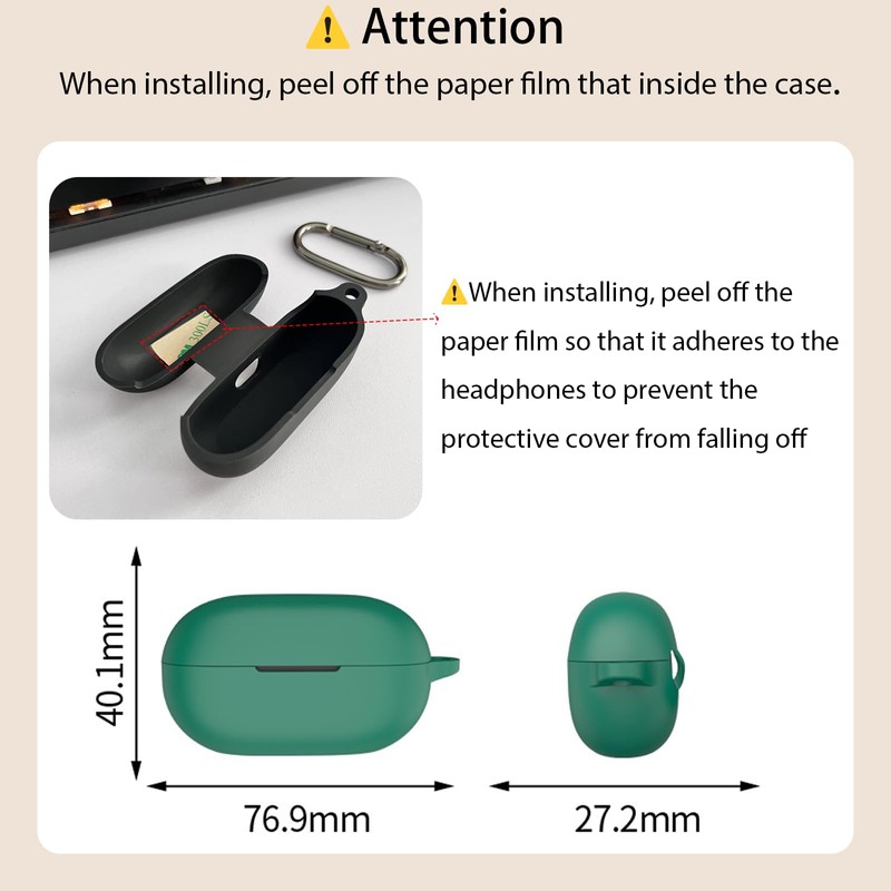 USTIYA Funda para Beats Solo Buds Case Silicona Protectora de
