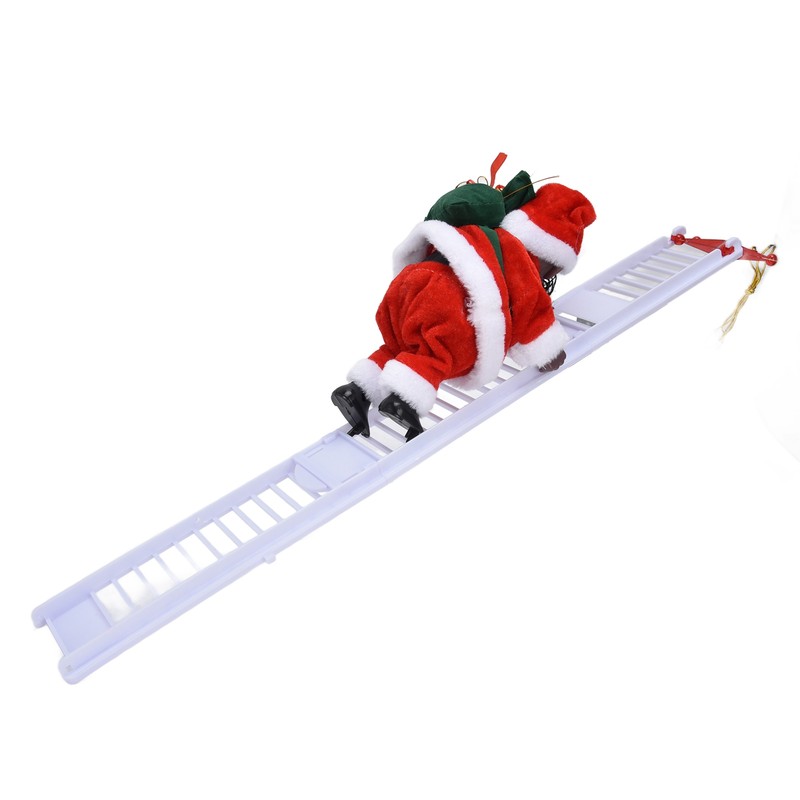 Electric Santa Claus Toy Black Race Climbing Christmas Tree Decorations