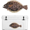 Skiff Life Flounder Fishing Decals - UV Protected Stickers for