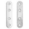 QWORK® 10PCS 77x16x2mm Stainless Steel Flat Braces Straight Corner Brackets