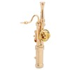 Gold Plating Copper Bassoon Musical Instrument Bassoon Brooch Pin with