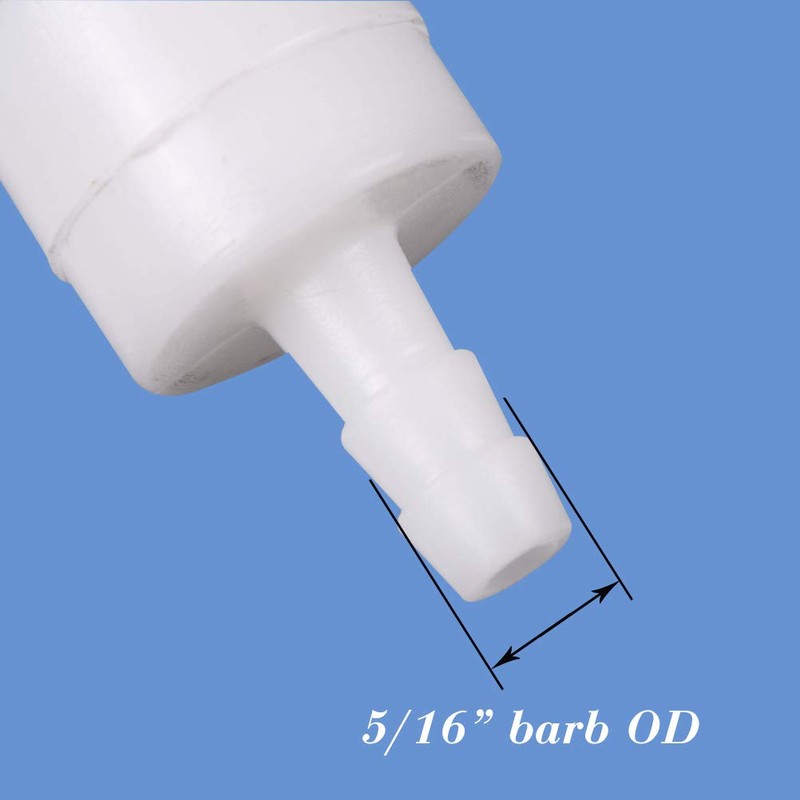 Quickun 5/16" Barb Hose One Way Inline Check Valve Non