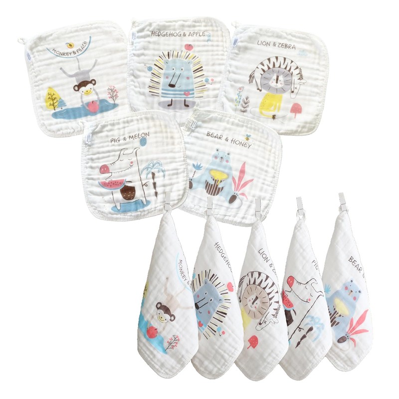 §Bg3 Loop Towel, Girls, Towel with Loop, Boys, Baby, Gauze,