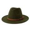 Lisianthus Men & Women Vintage Wide Brim Fedora Hat with