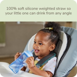NUK Learner Straw Cup, 10oz, 2-Pack - Toddler Sippy Cup with Soft Straw for Easy Drinking, Suitable for Ages 8 Months and Up, Timeless Collection
