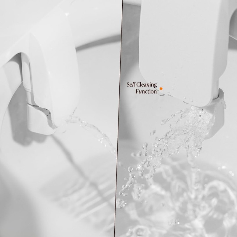 ANGORA Bidet Attachment for Toilets - Ergonomic, Adjustable Pressure, Self