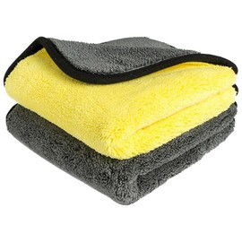 Pro-Kleen Microfibre Cloths 1000GSM 40 x 40cm Cleaning Drying Streak Clean Towel Cloth For Car, Vehicle Or Home, 2 Super Thick Commercial Professional Grade Cloths (2 pack)