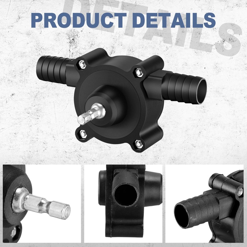 Threlaco 6 Pack Electric Drill Pump Portable Water Transfer Pump,