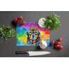 Caroline's Treasures DAC2547LCB Rottweiler Hippie Dawg Glass Cutting Board Large