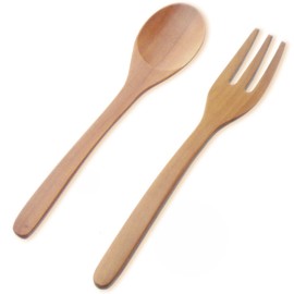 Nagao Sao Wood Spoon Fork Set Small Wooden