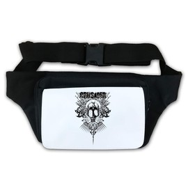 Medieval Crusader Loaded with Weapons Bum Bag, black