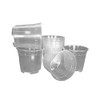 Orchid Pot Plastic Transparent in Various Sizes (Diameter 17 cm
