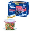 Ziploc Quart Food Storage Bags, Stay Open Design with Stand-Up