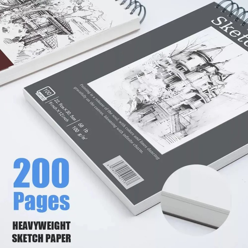Cc Cuaderno De Dibujo Y Bocetos A4 + Cuaderno De
