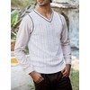 AIEOE Men's V-Neck Knitted Vest Elegant Sleeveless Pullover Regular Fit