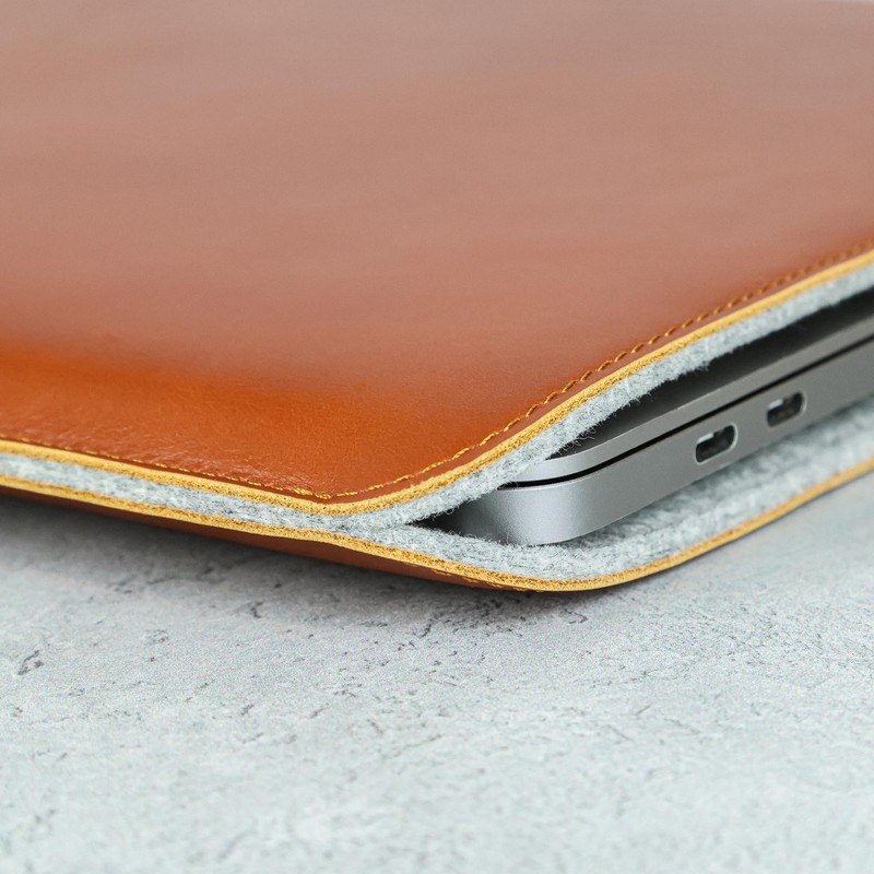 Casemade Real Leather Laptop Sleeve for MacBook Pro & Air