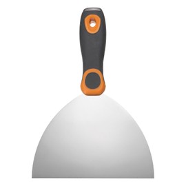 uxcell Putty Knife 6" Stainless Steel Paint Scraper Flexible Drywall Repair Mud Knife for Removing Cement Wallpaper Mud Adhesive Taping with Metal Hammer End