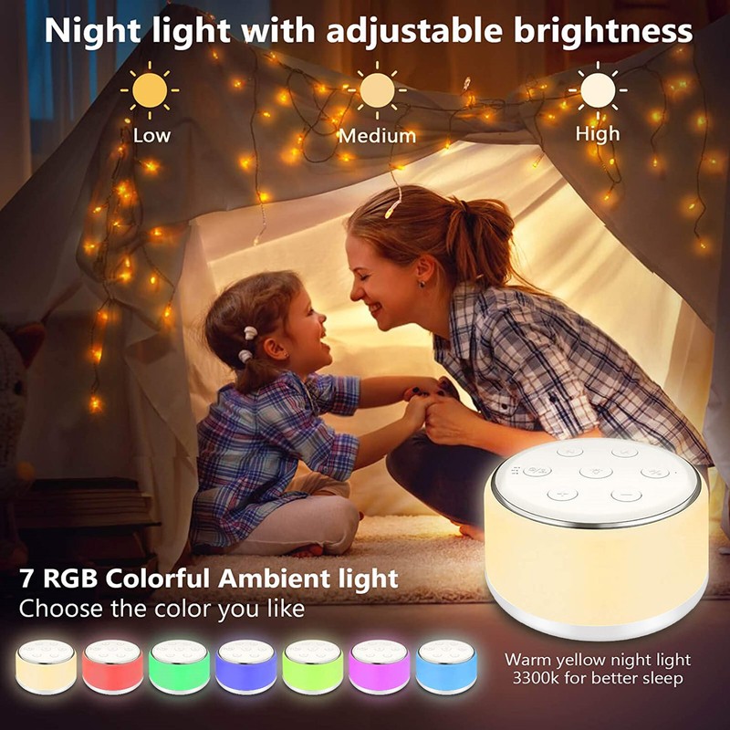 Desktop White Noise Machine Sleep Sound Machine for Baby Sleep