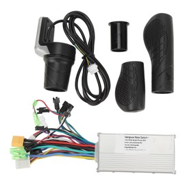 Half Twist Throttle Grip with Display Meter 3 Modes Sine Wave Brushless Controller Kit for Electric Bikes 500W 28A