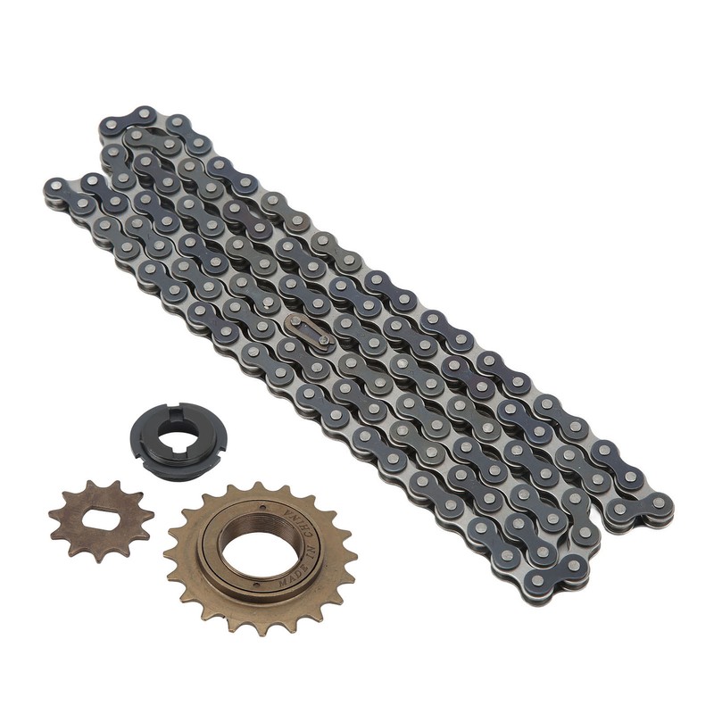 Electric Bike Sprocket Set Gold 11 Teeth Sprocket 114 Links