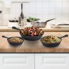 MegaChef Skillet Trio Pre-Seasoned Cast Iron Cookware Set, 3 Piece,
