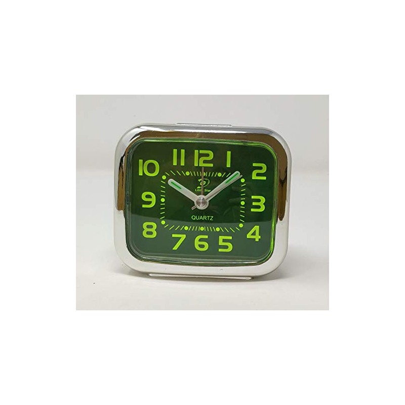 Little Star Alarm Travel Clock, Quiet Non Ticking with Snooze,