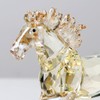 Crystal Horse Realistic Animal Art Figure Collection Table Decoration Statue