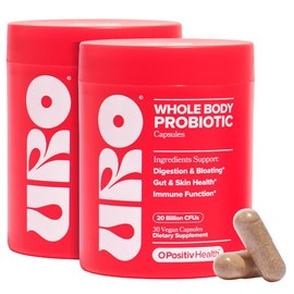 URO Whole Body Probiotic Capsules – 2 Bottles | Supports Digestive, Immune & Urinary Health with Clinically-Tested Strains for Daily Wellness