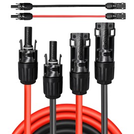 Witproton Solarkabel Verlängerung 5m 4mm²,1500V Solarkabel Verlängerungskabel,Photovoltaik Solarkabel Solarstecker,IP68 Wasserdichter Stecker (5M 12AWG)