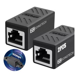 Cople RJ45 Cat5/6/7/8 Zcgoingtech Adaptador Ethernet Alta Velocidad 10Gbps